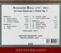 Alessandro Rolla (1757-1841) • The Gran Duetti per 2 Violini Op. 9 CD
