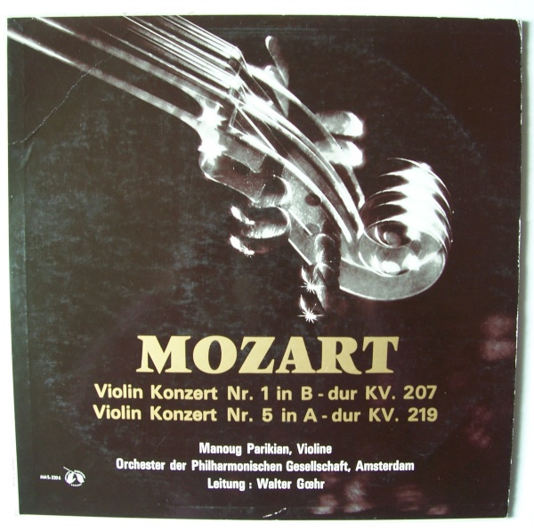 Mozart (1756-1791) • Violinkonzert Nr. 1 & Nr. 5 LP • Manoug Parikian