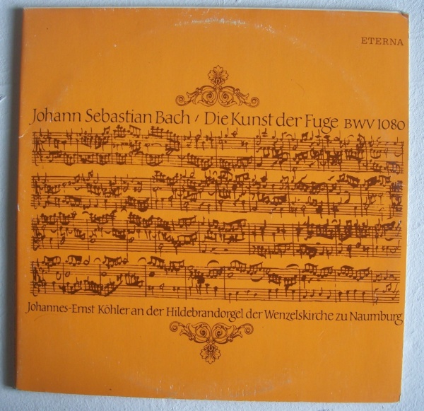 Bach (1685-1750) • Die Kunst der Fuge 2 LPs • Johannes-Ernst Köhler