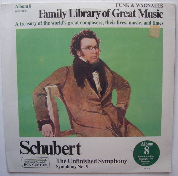 Franz Schubert (1797-1828) • Family Library of Great Music Vol. 8 LP