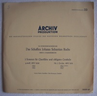 Bach (1685-1750) • 2 Sonaten für Querflöte...