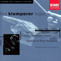 Otto Klemperer • Klemperer, Weill, Hindemith, Stravinsky CD