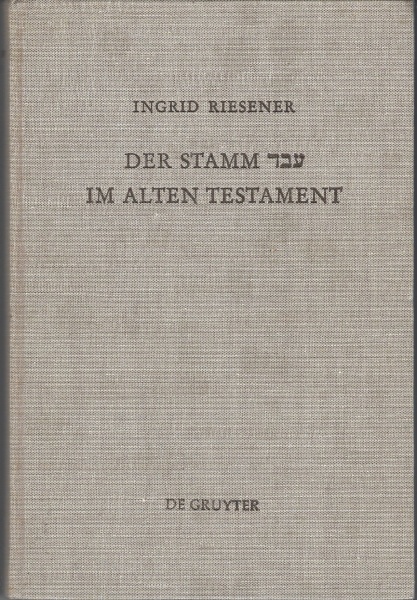 Ingrid Riesener • Der Stamm abad im Alten Testament