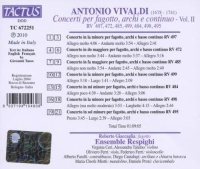 Antonio Vivaldi (1678-1741) • Concerti per fagotto,...