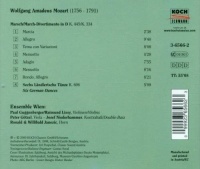 Wolfgang Amadeus Mozart (1756-1791) • Divertimento K.334 CD