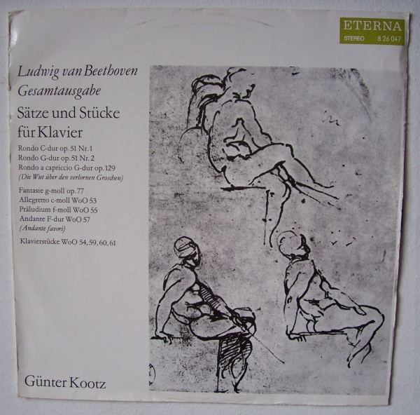 Ludwig van Beethoven (1770-1827) • Sätze und Stücke für Klavier LP • Günter Kootz