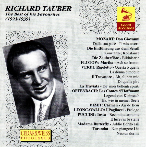 Richard Tauber • The Best of his Favourites (1923-1939) CD