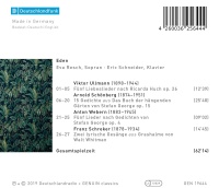 Eden • Lieder von Ullmann, Schönberg, Webern...