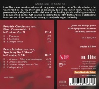 Leo Blech • Chopin & Schubert CD