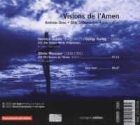 Visions de LAmen • Messiaen - Schütz | Kurtág CD