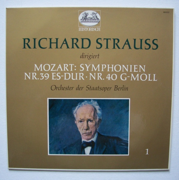 Richard Strauss: Wolfgang Amadeus Mozart (1756-1791) • Symphonien Nr. 39 & 40 LP
