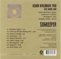 Achim Kirchmair Trio feat. David Jarh • Sunkeeper CD