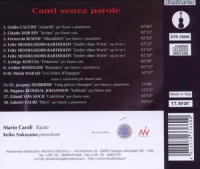 Mario Caroli • Canti senza Parole CD
