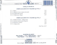 Ludwig van Beethoven (1770-1827) • String Quartets Op. 59 Nos. 1, 3 CD