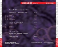 Alexander Glazunov (1865-1936) Symphony No. 1...
