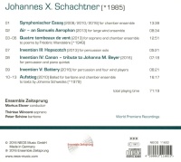 Johannes X. Schachtner • Works for Ensemble CD