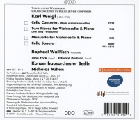 Karl Weigl (1881-1949) • Cello Concerto • Cello Sonata CD