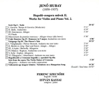 Jenö Hubay (1858-1937) • Works for Violin and Piano Vol. 2 CD
