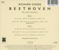 Richard Goode Ludwig van Beethoven (1770-1827) • The Late Sonatas 2 CDs