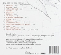 Gabriele Hasler • Im Bauch der Vokale CD