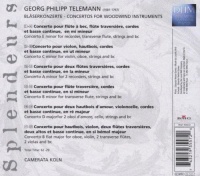 Georg Philipp Telemann (1681-1767) • Concerto pour Instruments à vent CD