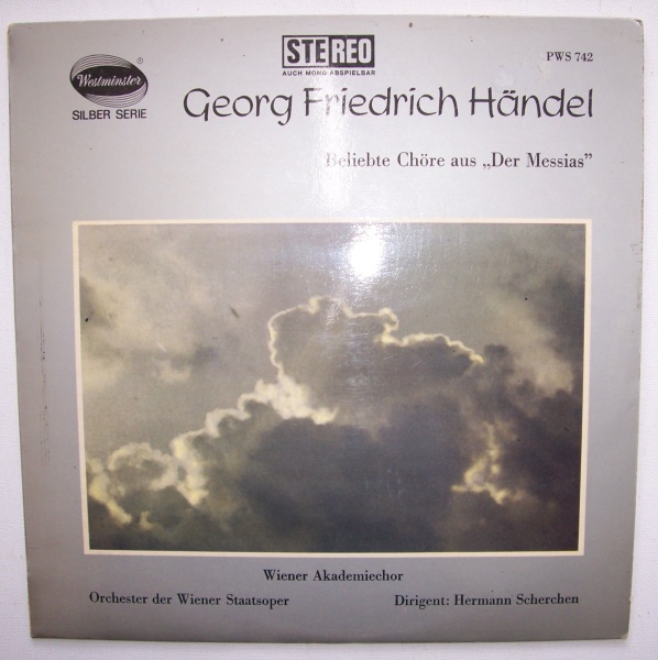 Händel (1685-1759) • Beliebte Chöre aus "Der Messias" LP • Hermann Scherchen