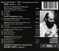 Arvo Pärt • Symphonies 1-3 etc. CD