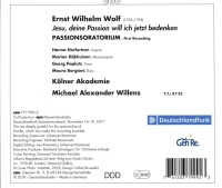 Ernst Wilhelm Wolf (1735-1792) • Passionsoratorium CD