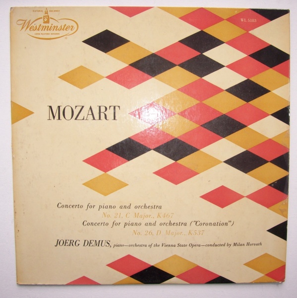 Mozart (1756-1791) • Concerto for Piano No. 21 & 26 LP • Jörg Demus