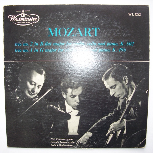 Fournier, Janigro, Badura-Skoda: Mozart (1756-1791) • Trios LP