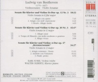 Ludwig van Beethoven (1770-1827) • Violin Sonatas Opp. 12/3, 30/3, 47 "Kreutzer" CD