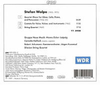 Stefan Wolpe (1902-1972) • Quartets | Cantata CD