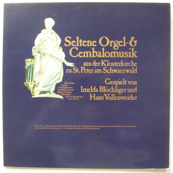 Seltene Orgel- & Cembalomusik LP • Imelda Blöchliger & Hans Vollenweider