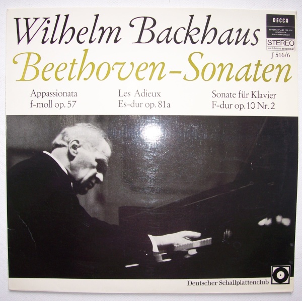Wilhelm Backhaus: Ludwig van Beethoven (1770-1827) • Sonaten LP