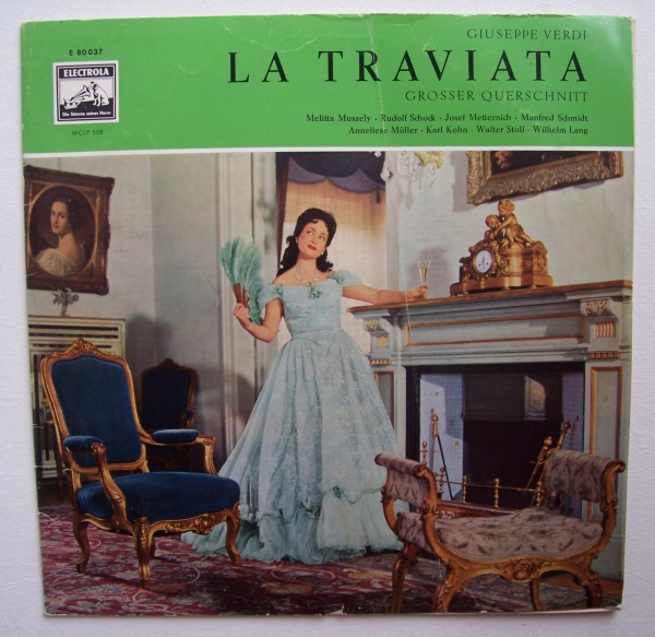 Giuseppe Verdi (1813-1901) • La Traviata LP • Melitta Muszely