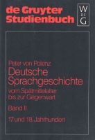Peter von Polenz • Deutsche Sprachgeschichte vom...