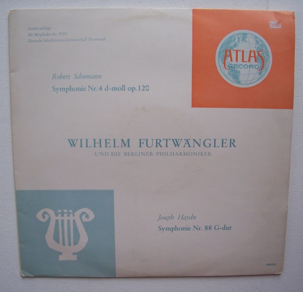 Robert Schumann (1810-1856) • Symphonie Nr. 4 LP • Wilhelm Furtwängler