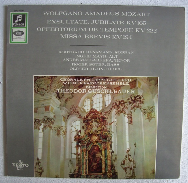 Wolfgang Amadeus Mozart (1756-1791) • Exsultate jubilate LP