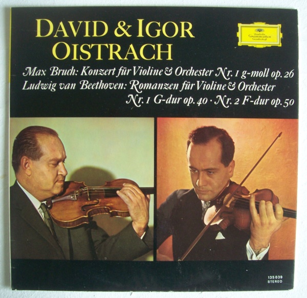 David & Igor Oistrach: Max Bruch • Konzert für Violine & Orchester Nr. 1 LP