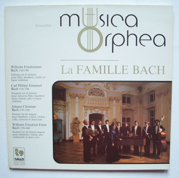 Ensemble Musica Orphea • La Famille Bach LP