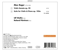 Max Reger (1873-1916) • The Works for Violin & Piano Vol. 5 CD