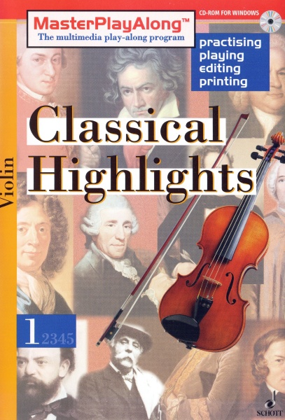 Master Play Along • Violin #1 Classical Highlights CD-Rom