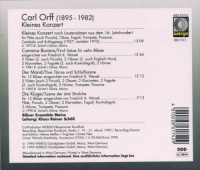 Carl Orff (1895-1982) • Kleines Konzert CD