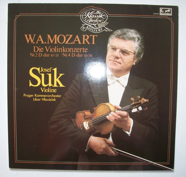 Josef Suk: Wolfgang Amadeus Mozart (1756-1791) • Die Violinkonzerte Nr. 2 & 4 LP