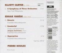 Pierre Boulez • Carter | Varèse CD