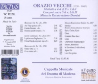 Orazio Vecchi (1550-1605) • Mottetti & Missa in Resurrectione Domini CD