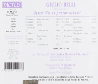 Giulio Belli (1560-1621) • Missa "Tu es pastor...