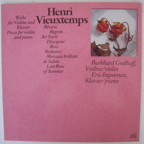 Henri Vieuxtemps (1820-1881) • Pieces for Violin and Piano Vol. I LP