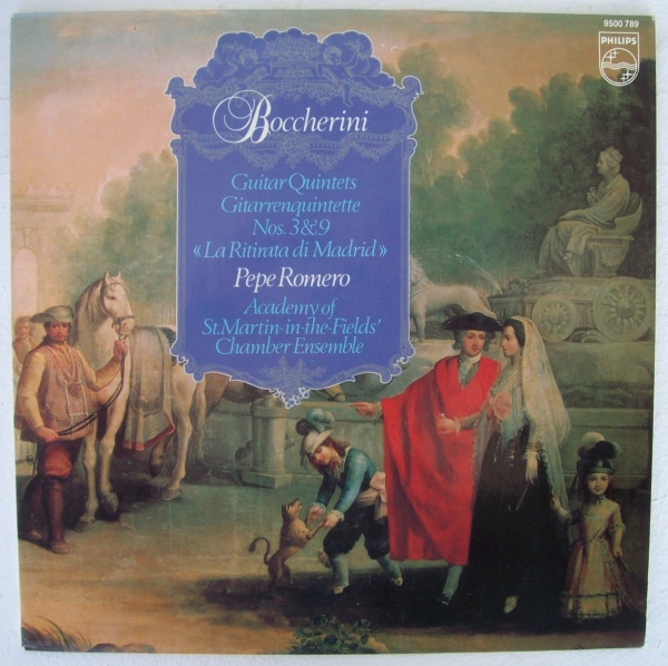 Boccherini (1743-1805) • Guitar Quintets Nos. 3 & 9 "La Ritirata di Madrid" LP