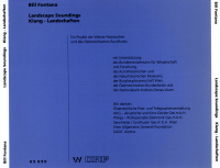 Bill Fontana • Landscape Soundings | Klang - Landschaften CD